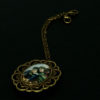 retro boy and girl fashion headphones pendant