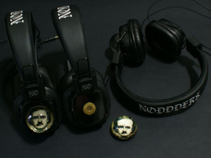 Edgar allan Poe Glass for headphones