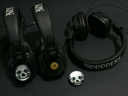 Skull glass headphones