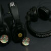 Headphones with cartoon crystal domes