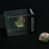 Old style cartoon headphones glass dome