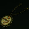 Retro girl with cat pendant for Noddders headset