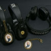 retro style cat headphones