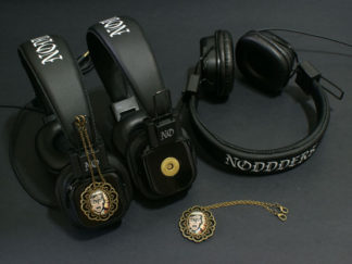 pop art headphones with pendants