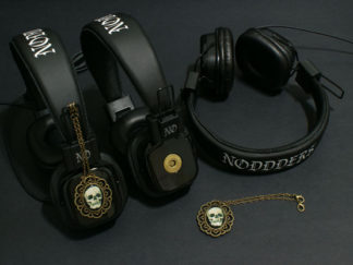 Gothic skull headphones