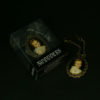 Vintage woman pendant for headphones