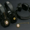 Collectable retro girl headphones with pendant
