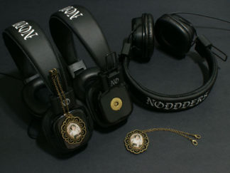 Trendy vintage headphones