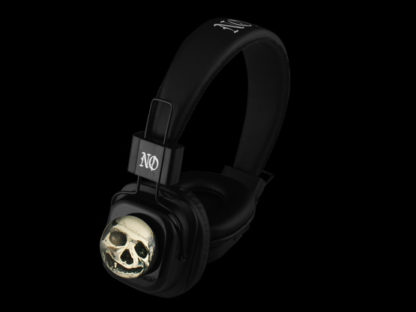 Unique goth fashion skull headphones Noddders