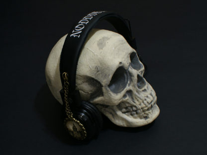 Different gothic accessories for headphones